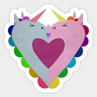 The heart has a kiss in mind Sticker